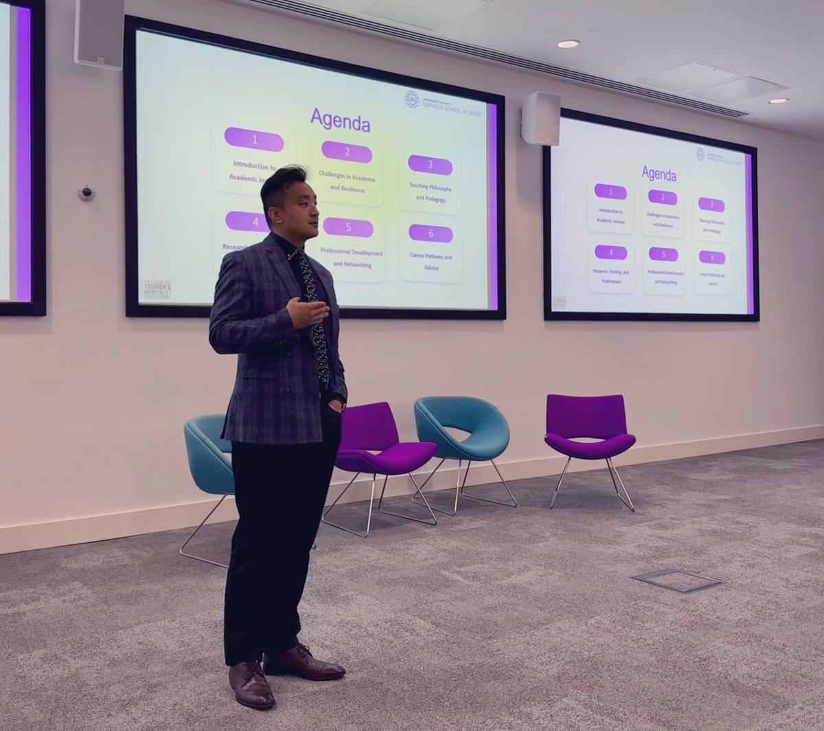 Faye Didymus (@fayedidymus) on Twitter photo Dr Chen Zheng is opening our #CSSPGRConf2025 with his reflections on growth, challenge, & purpose in our first keynote lecture. He advocates for “self-evolution” & using challenges to shape the research journey ⭐️
<a href="/leedsbeckett/">Leeds Beckett</a> <a href="/Carnegie_Sport/">Carnegie School of Sport</a> <a href="/CarnegieCFSC/">Centre for Sport Coaching</a> <a href="/TheCSJ_Sport/">The Centre for Social Justice in Sport & Society</a> Dr Chen Zheng is opening our #CSSPGRConf2025 with his reflections on growth, challenge, & purpose in our first keynote lecture. He advocates for “self-evolution” & using challenges to shape the research journey ⭐️
<a href="/leedsbeckett/">Leeds Beckett</a> <a href="/Carnegie_Sport/">Carnegie School of Sport</a> <a href="/CarnegieCFSC/">Centre for Sport Coaching</a> <a href="/TheCSJ_Sport/">The Centre for Social Justice in Sport & Society</a>