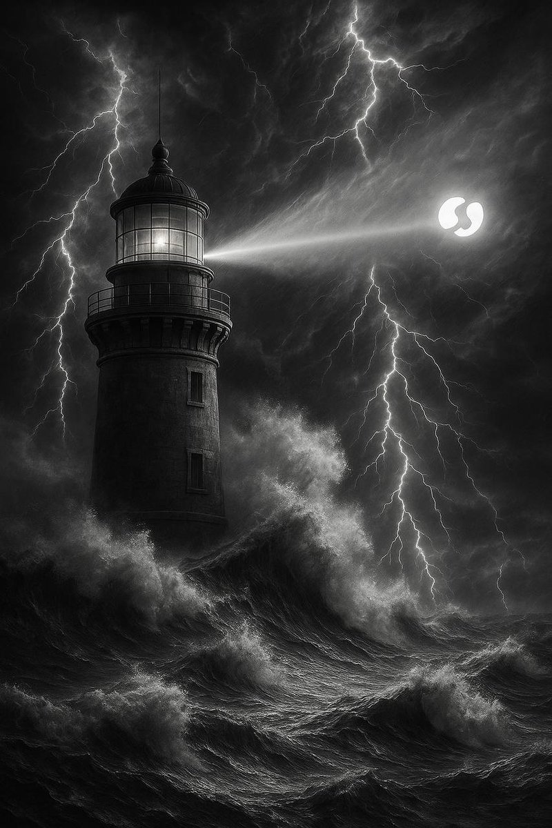 Pairs' lighthouse amidst a storm. 

Credit: Community member