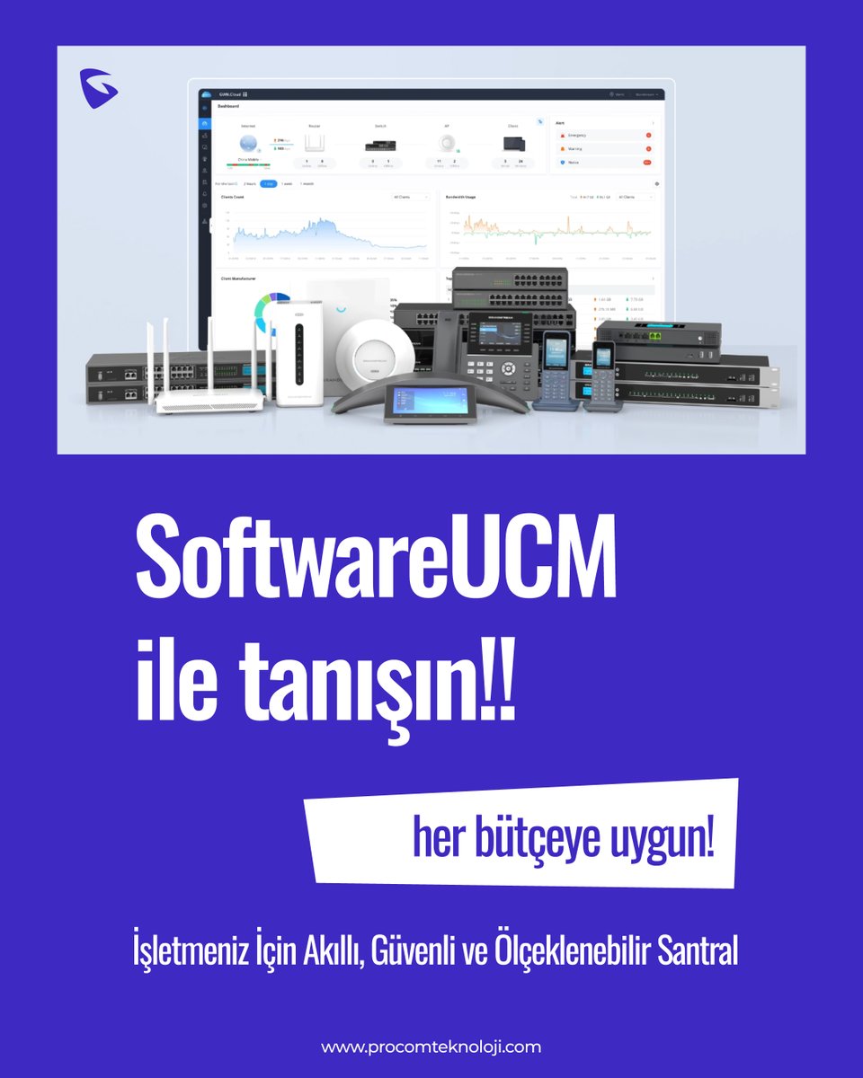 procomiletisim's tweet image. SoftwareUCM: Grandstream'in Güçlü Yazılım Tabanlı İletişim Platformu

Detaylı Bilgi / Details
procomteknoloji.com/urunler/ip-san…

SoftwareUCM: Grandstream’s Powerful Software-Based Communication Platform
#SoftwareUCM #BusinessCommunication #GrandstreamSolutions