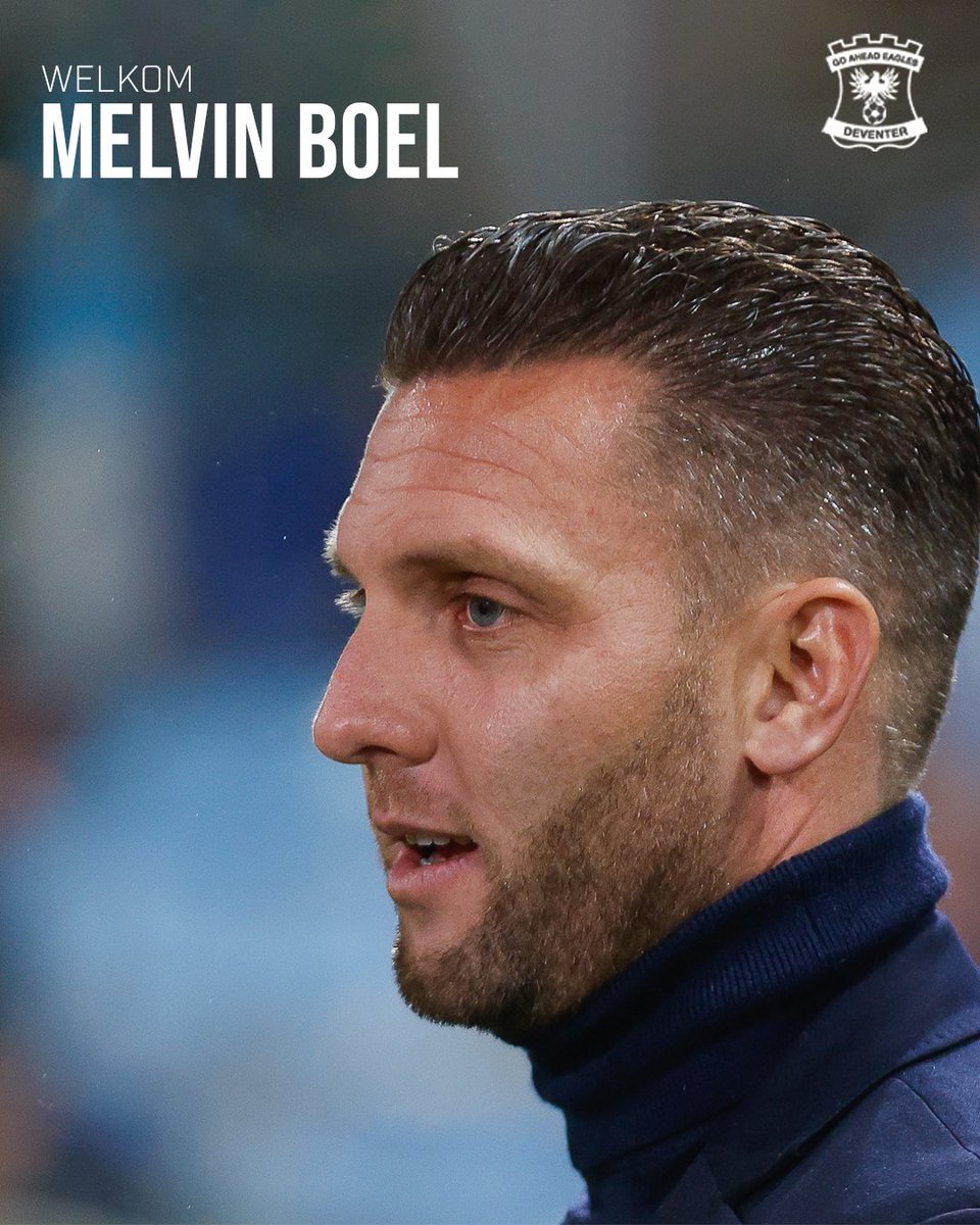 𝐖𝐞𝐥𝐤𝐨𝐦, 𝐌𝐞𝐥𝐯𝐢𝐧! 👋

Melvin Boel is de nieuwe hoofdtrainer van Go Ahead Eagles. De 38-jarige Boel tekent voor drie jaar in De Adelaarshorst.