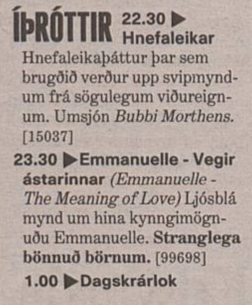 Ég tengi Sýn aðallega við box og næturdagskrána, það mun því miður seint breytast.