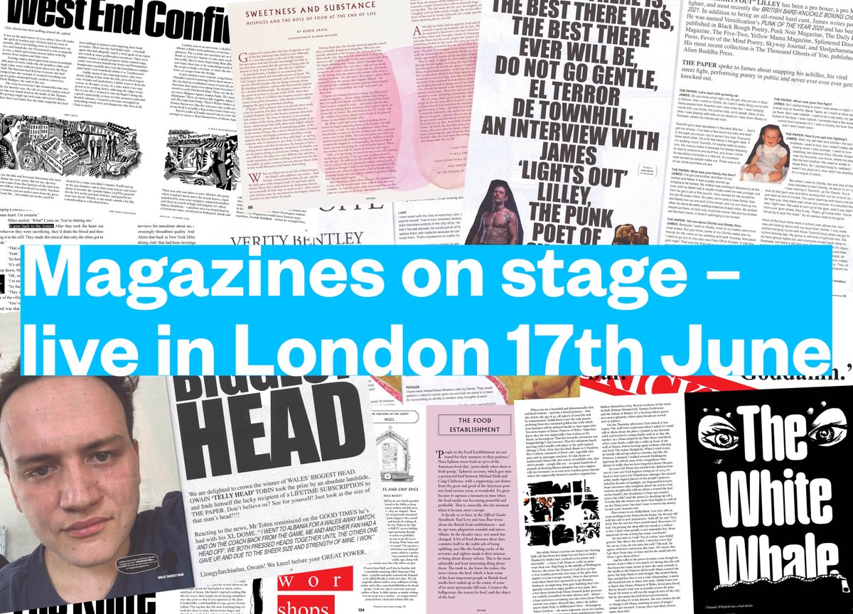 Stack Magazines (@stackmagazines) on Twitter photo Tuesday night next week: Five awesome magazines together on stage for one night only. Book your £5 ticket to see <a href="/The_Fence_Mag/">The Fence Magazine</a> @offalindustries <a href="/vittlesmagazine/">Vittles</a> <a href="/RealRvw/">Real Review</a> and The Paper. This is going to be fun... stack-live.eventbrite.co.uk Tuesday night next week: Five awesome magazines together on stage for one night only. Book your £5 ticket to see <a href="/The_Fence_Mag/">The Fence Magazine</a> @offalindustries <a href="/vittlesmagazine/">Vittles</a> <a href="/RealRvw/">Real Review</a> and The Paper. This is going to be fun... stack-live.eventbrite.co.uk