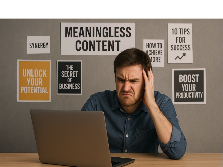 Is it me? Every time I open LinkedIn I’m assaulted by a tidal wave of generic ‘inspirational’ posts, vague leadership advice, and AI-generated nonsense masquerading as thought leadership. Has social media become a landfill for half-baked content?

linkedin.com/pulse/content-…