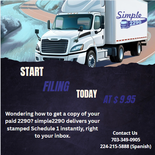 simple2290's tweet photo. Wondering how to get a copy of your paid 2290? simple2290 delivers your stamped Schedule 1 instantly, right to your inbox.
#truckdriver #truckin #truckdaily #starstruck #truckerhat #truckerlife #trucknation #pawstruck 
https://t.co/FaTohdtvs4
support@simple2290.com
703-349-0905 https://t.co/15S3xUqJLE