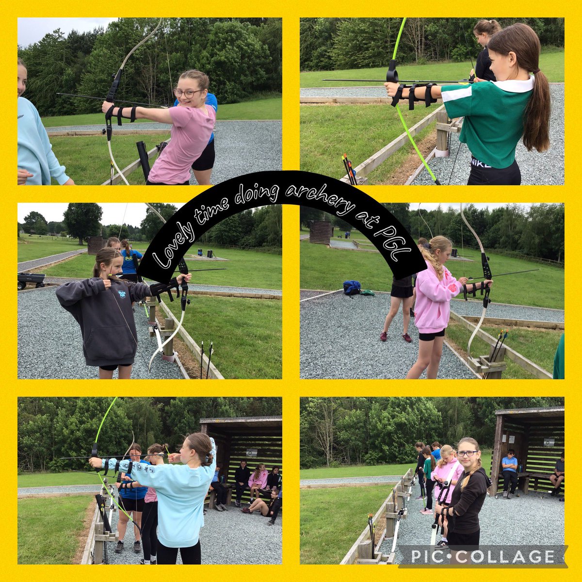 Group five have been practising their shooting skills🏹