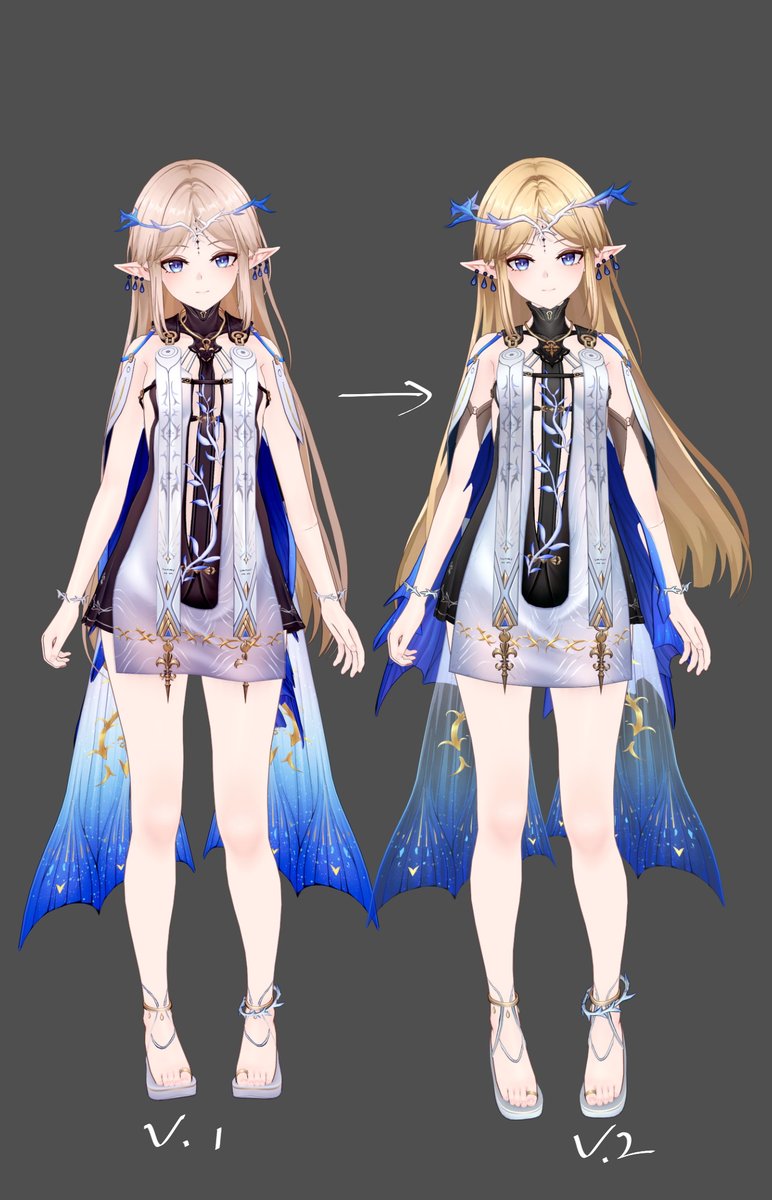 #鸣潮 #WutheringWaves #コイカツ #Cartethyia
6月更新，コイカツ人物卡，卡提希娅v2（非重绘）。
与之前的版本比起来，贴图修改加工，mod更换，脸没有改动。