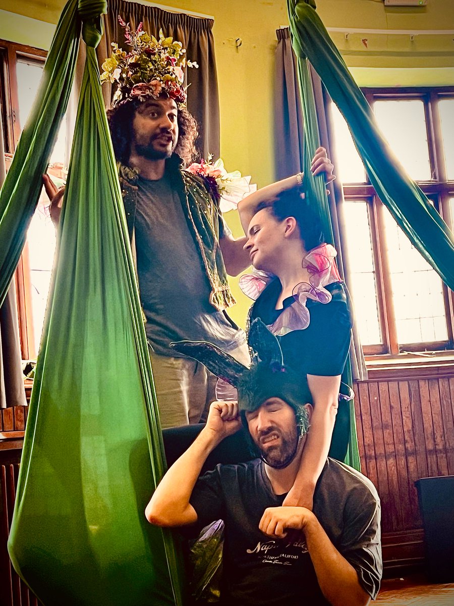 No Small Rolls (@nosmallrolls) on Twitter photo We’re deep in rehearsal for <a href="/weareopenbar/">Open Bar Theatre</a> summer tour of Midsummer Night’s Dream 🫏
Here are some rehearsal shots of Ben in action with costumes by Grace 🧚♂️
Produced by Vicky with music by David, most of the cast of NSR are stuck into this tour 🥳
#shakespeare #theatre We’re deep in rehearsal for <a href="/weareopenbar/">Open Bar Theatre</a> summer tour of Midsummer Night’s Dream 🫏
Here are some rehearsal shots of Ben in action with costumes by Grace 🧚♂️
Produced by Vicky with music by David, most of the cast of NSR are stuck into this tour 🥳
#shakespeare #theatre
