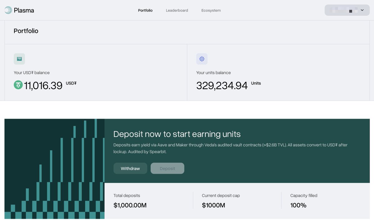 0xrudylu's tweet image. 今天 @PlasmaFDN 新开了 500M 额度，半小时秒没。在 Deposit $983M 的时候赶紧把手头上以太坊上的 U 转了进去，转完就 $999M 了，再想把从别的链跨过来的 U 存进去就存不上了 ...

终于和我最佩服的陆神 @Luyaoyuan1 同车了

但是另一条稳定币链 @stable 也说是 @bitfinex…