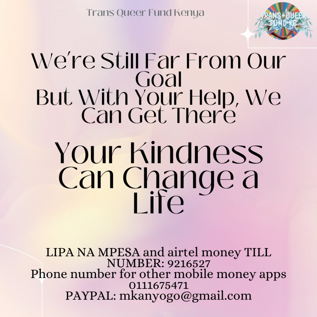 Every contribution, no matter how small, brings us closer to providing urgent support for trans and queer individuals in need. Your solidarity has real impact. 

Share widely, donate if you can, and be part of this journey toward dignity and justice for all.

#Queersolidarity