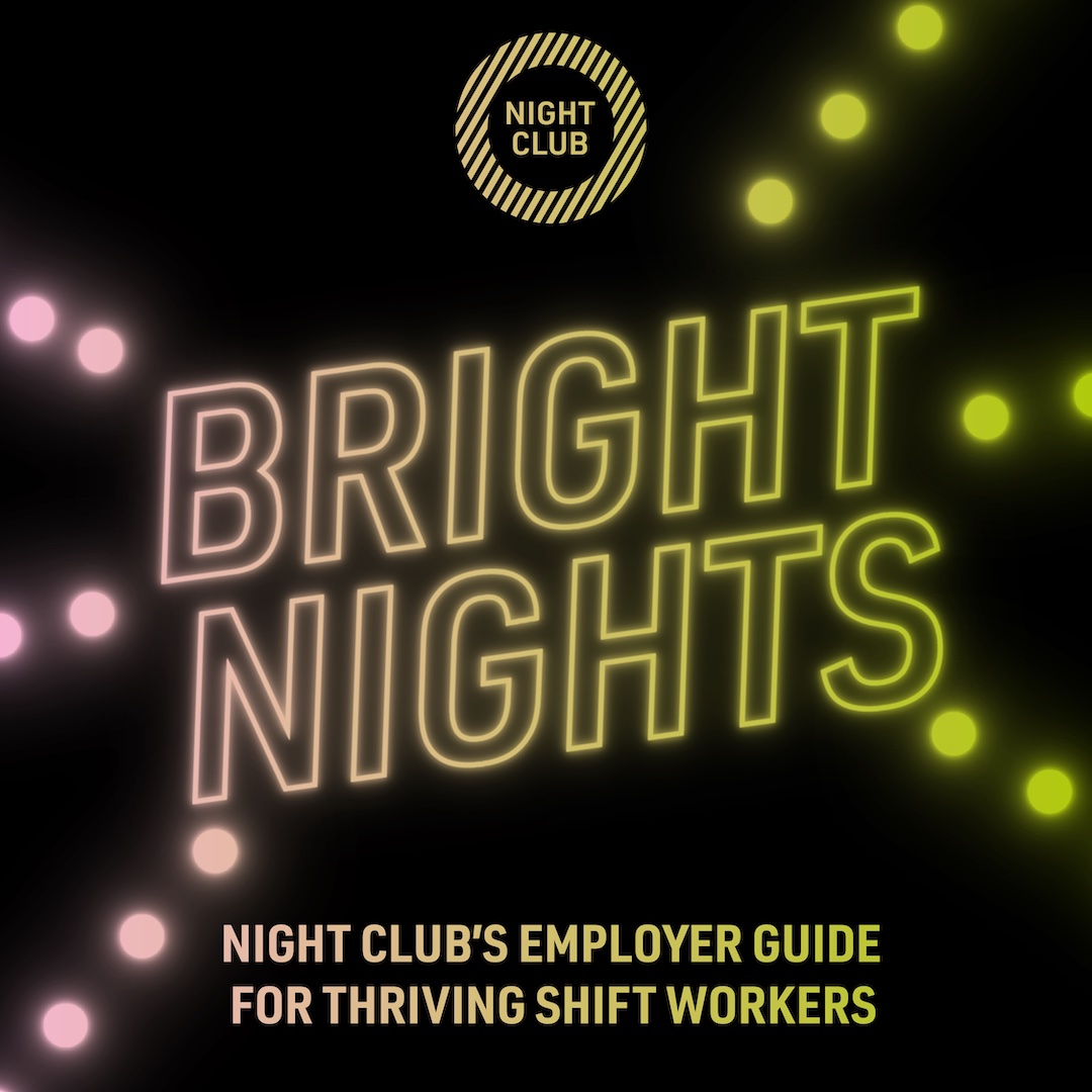 Our new free employer guide is now live! Download 'Bright Nights' and be an employer who proudly takes care of their night shift workers. It's packed with inspiration and practical tips night-club.org/effects-of-shi… 
#TheForgottenShift #SleepHealth #SleepIsEssential #SleepBetter