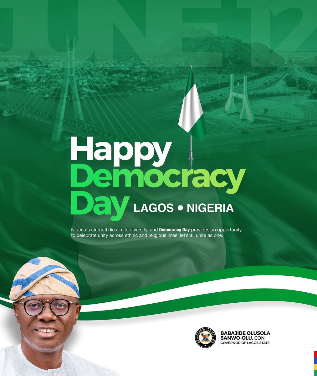 June 12 is a day that reminds us of the courage and sacrifice that brought us to where we are. Today, we remember the late Chief MKO Abiola, winner of the June 12 1993 election, and his wife, Alhaja Kudirat Abiola, whose legacies continue to inspire our democratic journey. Their