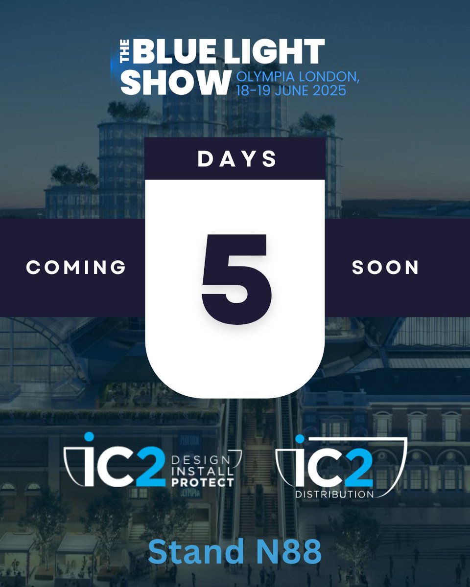 5 days to go!

Will we see you there? 👀

#BlueLightShow #BlueLightShow2025 #OlympiaLondon #iC2CCTV #iC2Distribution