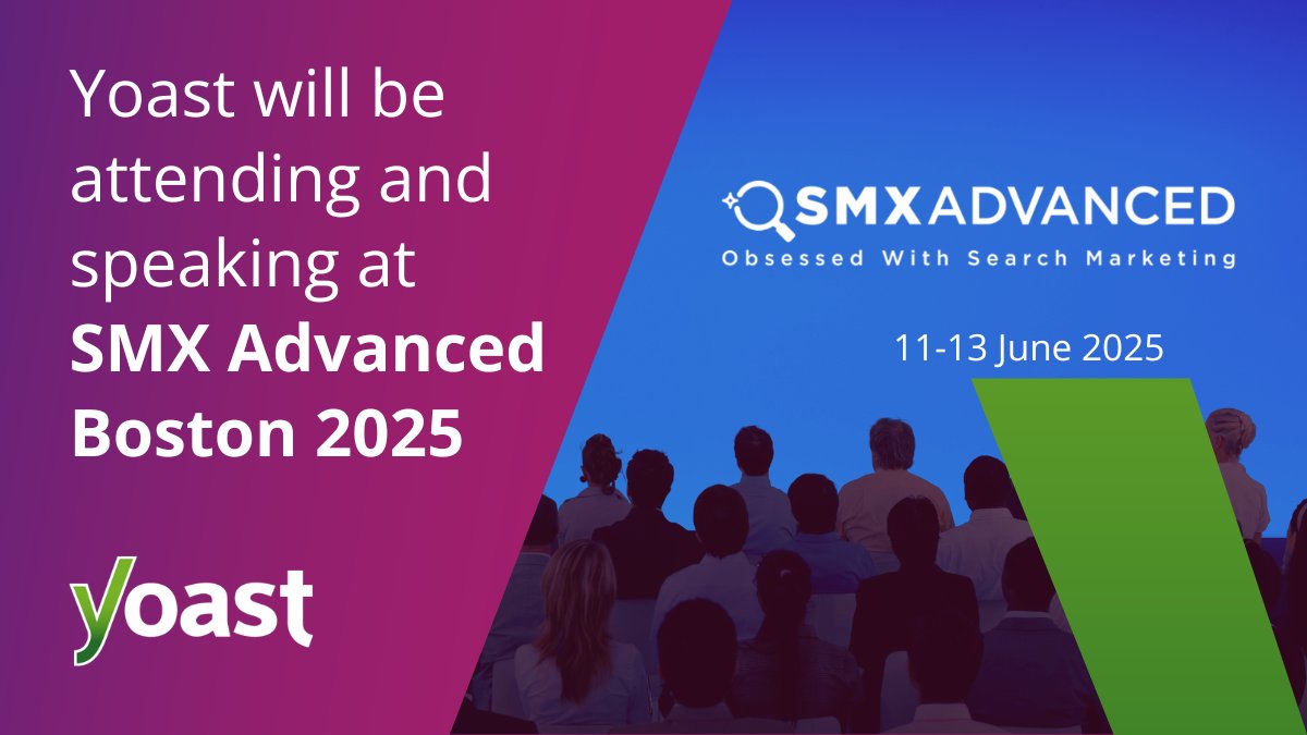 yoast's tweet image. 🚨 Happening TODAY at #SMXAdvanced! 🚨
@cshel from @yoast is live at 2:00 PM ET with a hands-on clinic on how to get your content in AI Overviews.
Learn how to stay visible in AI-powered search!
📅 June 11–13
📍 Hosted by @sengineland
🔗 searchengineland.com/smx/advanced/
#SMX #SEO…