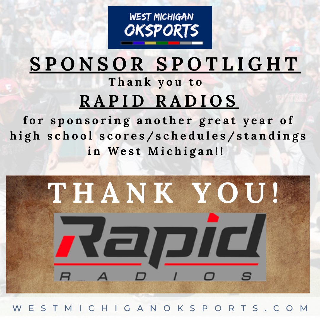 Don Patten (@westmichspartan) on Twitter photo We couldn't do this without our great sponsors!! Thank you to Rapid Radios for your support of westmichiganoksports.com !!
<a href="/PowerStrengthTS/">PowerStrength Training Systems</a> <a href="/jhutt5/">Jason Hutton</a> <a href="/Hugeshow/">HUGE</a> <a href="/MHSAA/">MHSAA</a>
<a href="/BakitaWOODRadio/">Bret Bakita</a> <a href="/MLiveSports/">MLive Sports</a> <a href="/jackdoles/">Jack Doles</a>
<a href="/thesportsprojec/">Steven Project, MBA</a> <a href="/lenny_padilla/">Lenny Padilla</a> <a href="/Patrick_Nothaft/">Patrick Nothaft</a> We couldn't do this without our great sponsors!! Thank you to Rapid Radios for your support of westmichiganoksports.com !!
<a href="/PowerStrengthTS/">PowerStrength Training Systems</a> <a href="/jhutt5/">Jason Hutton</a> <a href="/Hugeshow/">HUGE</a> <a href="/MHSAA/">MHSAA</a>
<a href="/BakitaWOODRadio/">Bret Bakita</a> <a href="/MLiveSports/">MLive Sports</a> <a href="/jackdoles/">Jack Doles</a>
<a href="/thesportsprojec/">Steven Project, MBA</a> <a href="/lenny_padilla/">Lenny Padilla</a> <a href="/Patrick_Nothaft/">Patrick Nothaft</a>