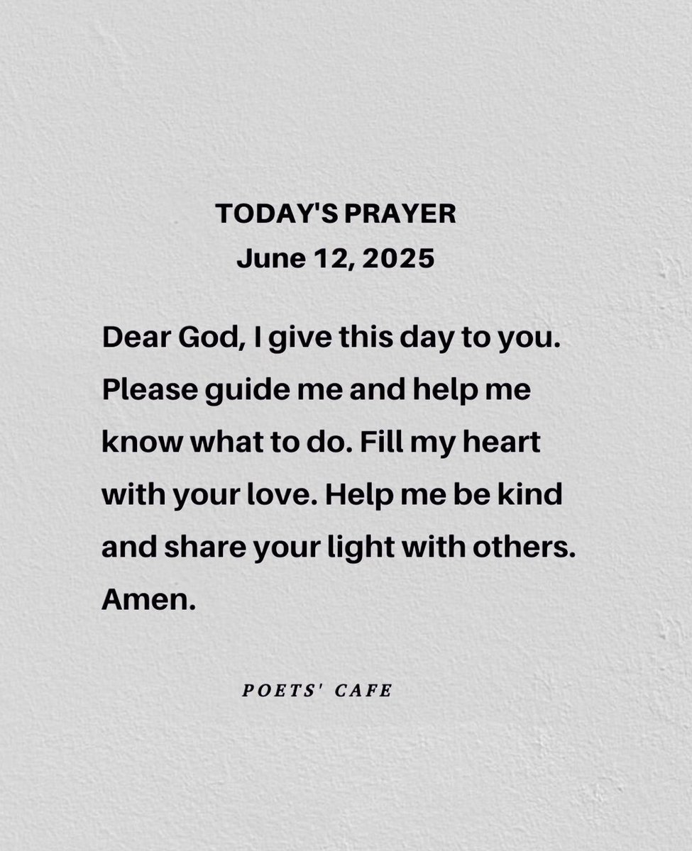 Today's prayer