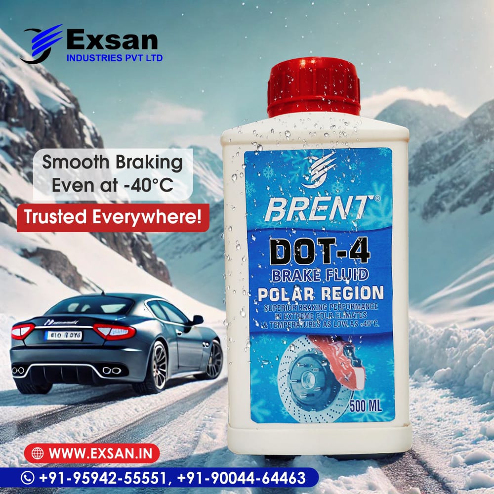 ❄️ Brakes that won’t freeze under pressure.
Exsan DOT 4 Polar Brake Fluid is built for -40°C.
🧊 Ultra-cold performance
⚠️ No vapor lock
🛑 Trusted in extreme winters
📍 Take a virtual tour: bit.ly/3TgxmM1
🌐 EXSAN.IN | 📲 +91 95942 55551