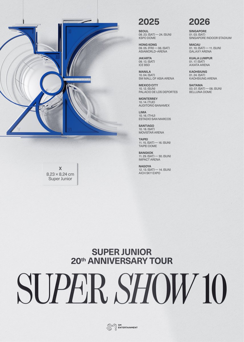msiakpopfans's tweet photo. [COMING SOON] SUPER JUNIOR 20th Anniversary TOUR <SUPER SHOW 10> IN KUALA LUMPUR

📅: 17 January 2026 (Saturday)
🏟️: Axiata Arena

#슈퍼주니어 #SUPERJUNIOR #SUPERSHOW #SUPERSHOW10
#20th_Anniversary_TOUR #SUPERSHOW10inKL #SS10inKL #SUPERJUNIORinKL https://t.co/v4bNmgTgaP
