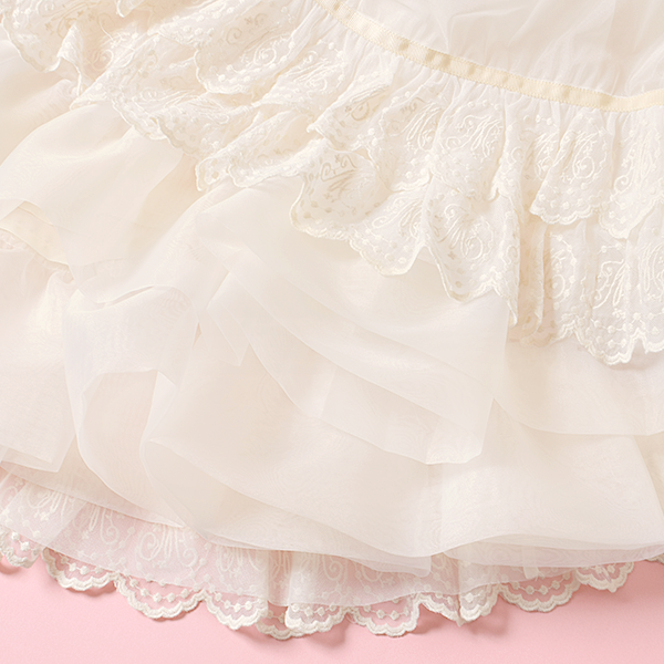 明日6/15(日)締切⭐️ 🎀Cotton candyパニエ🎀 メロバス定番のパニエに