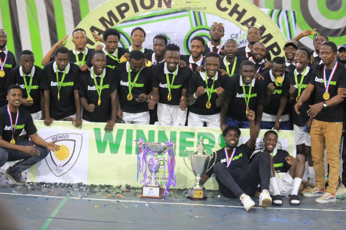 🏆🏆 A season to remember!

Two trophies, one relentless team.

Mengo City came, fought and conquered — THE DOUBLE is theirs! 🔥⚽

#FAU
 #betPawaXFutsal
