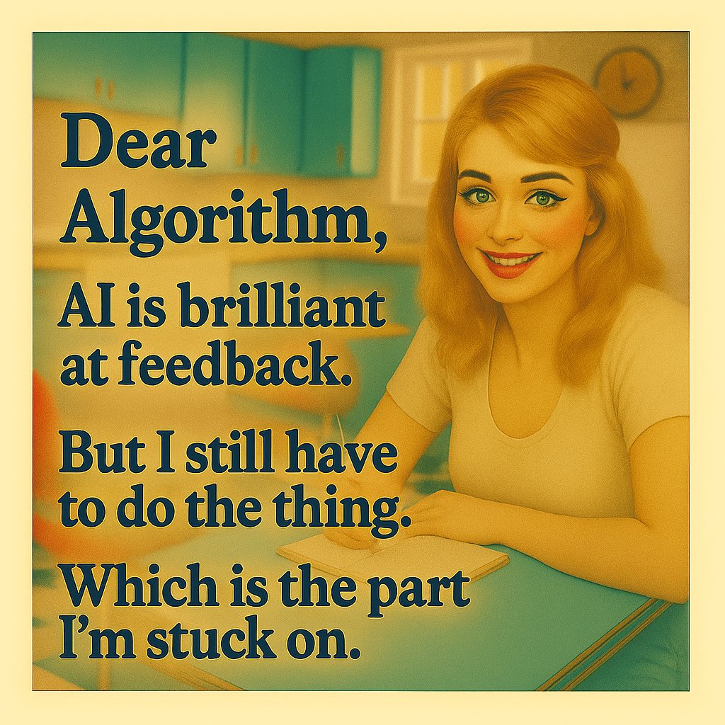 DearAlgorithmAI's tweet image. Ain't this the truth!
#ai #artificialintelligence #chatgpt #digitalart #technology #openai #datascience #funny #memes #funnymemes #dankmemes
#ChatGPTCommunity
#FutureOfAI #usa #humor
