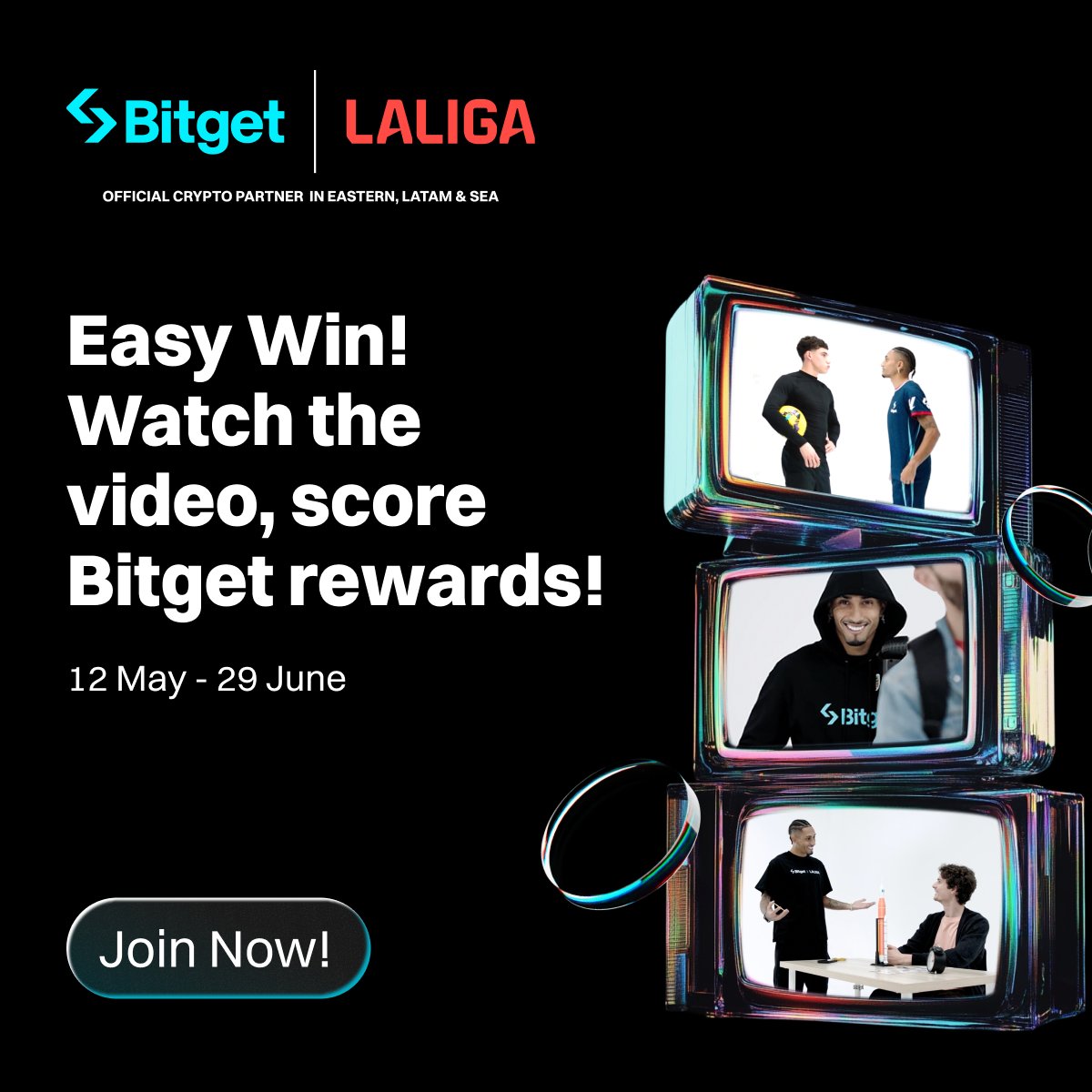 Raphinha Trading Challenge – Chơi &amp; Thắng Lớn với @bitgetglobal

Tham gia ngay để nhận phần thưởng Bitget siêu dễ ⭐️

🏆 Nhanh tay săn thưởng tại: partner.bitget.com/bg/PredictionK…

#BitgetxLALIGA #TradeSmarter