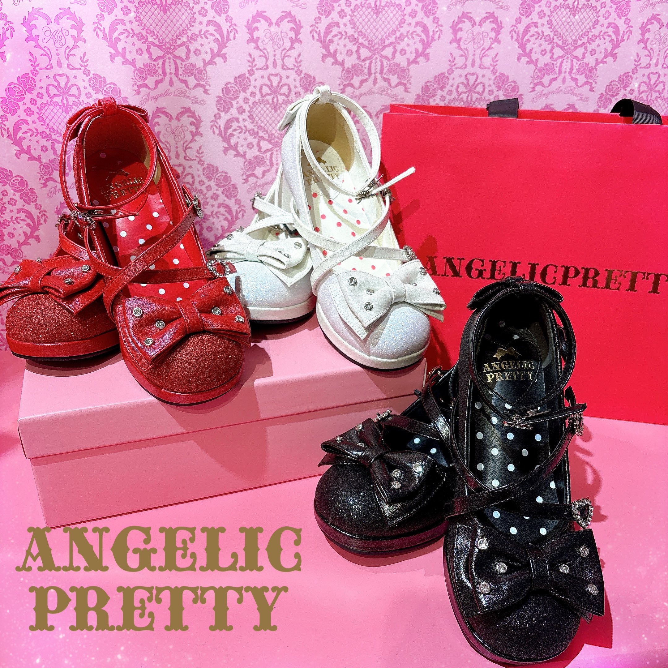 Angelic Pretty 社交界ボンネット ストライプリボン ワイン