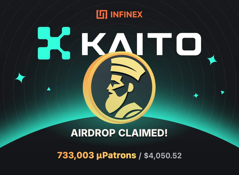 I just claimed my µPatrons airdrop from <a href="/infinex/">Infinex</a> for being a $KAITO staker 🤑