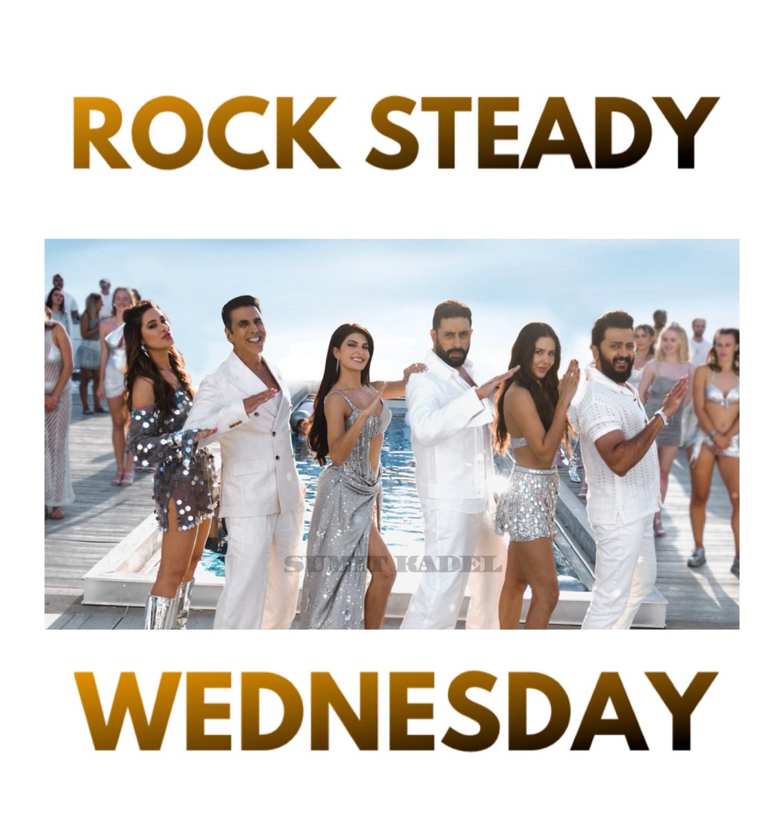 SumitkadeI's tweet photo. #SajidNadiadwala’s #Housefull5 continues its strong hold on weekdays – ROCK STEADY on Wednesday!

The film is showing solid trending post the big weekend and is heading towards a ₹130-132 Cr first week total.

Box Office Breakdown:

Day 1: ₹ 24.35 Cr
Day 2: ₹ 32.38 Cr
Day 3: ₹ 35.10 Cr
Day 4: ₹ 13.15 Cr
Day 5: ₹ 11.70 Cr
Day 6: ₹ 9.40 Cr

Total: ₹ 126.08 Cr Nett 

#AkshayKumar