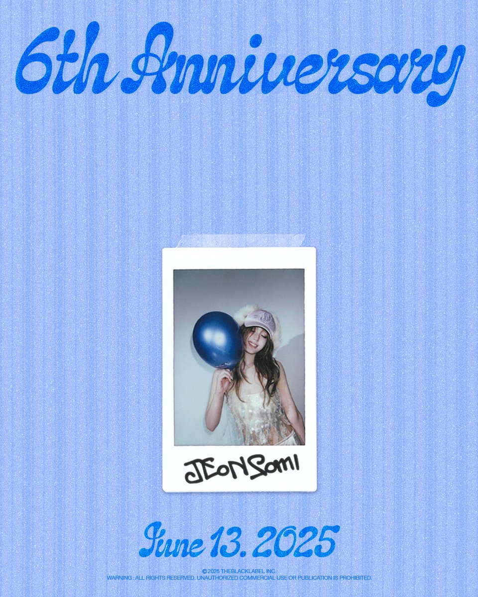 ❤️ JEON SOMI 6TH DEBUT ANNIVERSARY ❤️

#JEONSOMI #전소미
#THEBLACKLABEL #더블랙레이블