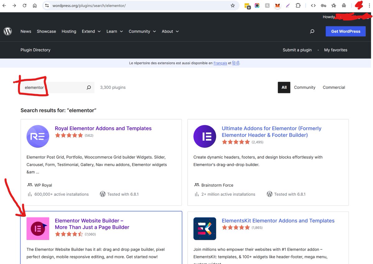 cool_satinder's tweet image. In #WordPress plugin search, #Elementor is showing at number 3 for its own name.
Maybe it's because of many unresolved support tickets on wp.org or other ranking factors?
Time to fix that, @elemntor ๐