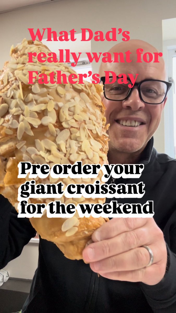What all Dads really want for Father’s Day 🥐 #croissant #giant #foodchallenge #fathersday