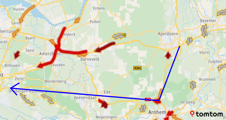 Ongeluk en kapotte vrachtauto op de A1 veroorzaken vertraging