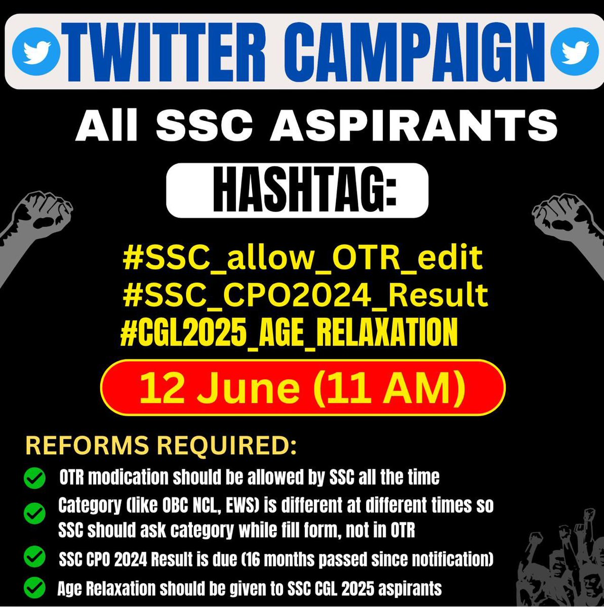 #SSC_GD_RESULT_DO 
#SSC_CPO_2024_RESULT_DO 
न Corona आया है और न ही कोई महामारी 
फिर Result में क्यों हो रही 105 दिन की देरी.
<a href="/DoPTGoI/">DoPT</a> 
SSC को शायद नहीं पता कि कितने बच्चे रोज इस उम्मीद से जागते कि शायद आज रिजल्ट आ जाएगा और रात तक न आने पर कितनी मायूसी से वो सोते होंगे <a href="/AmitShah/">Amit Shah</a>