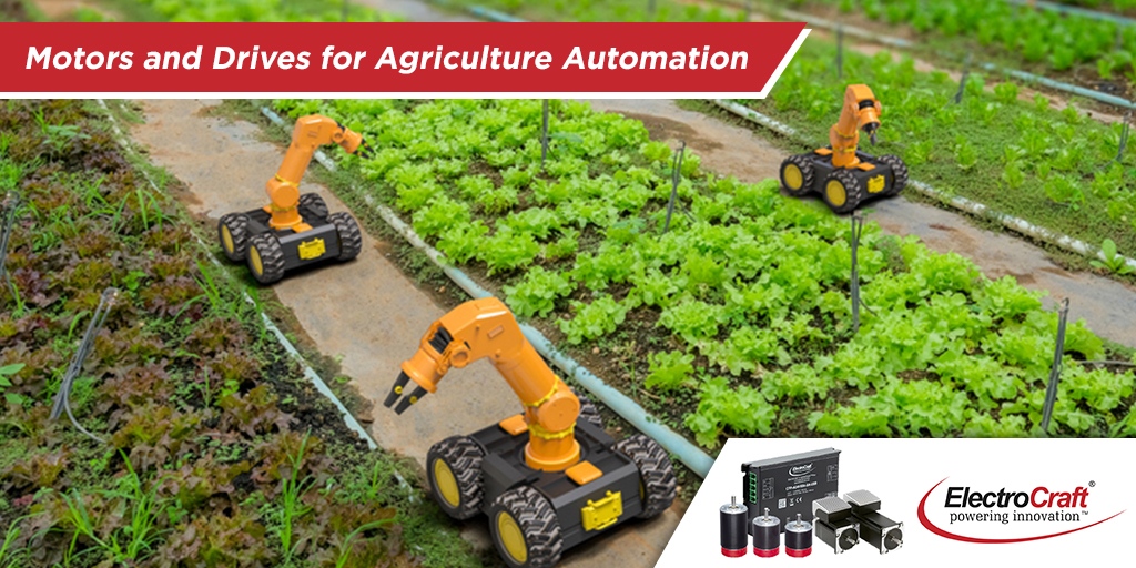 Robots are becoming a critical part of the harvest. With ElectroCraft motion systems, agricultural automation gains the torque, control, and reliability it needs to perform in real-world field conditions.  Explore more: bit.ly/422NGCG