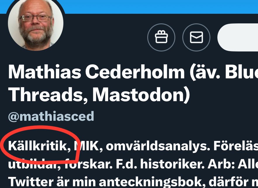 Ironin i att Mathias återger lögn om Christian Peterson utan att kolla källan (Nordfront har gjort rerajt på en artikel av Peterson).