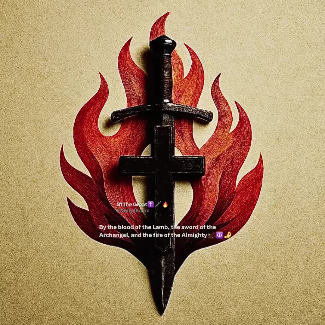 _contentbender's tweet image. By the Blood of the Lamb☦️, the Sword of the Archangel🗡️, and the Fire of the Almighty🔥

Godspeed, Everyday. 🎠🪽

Emblem of Korre, TheContentBender.