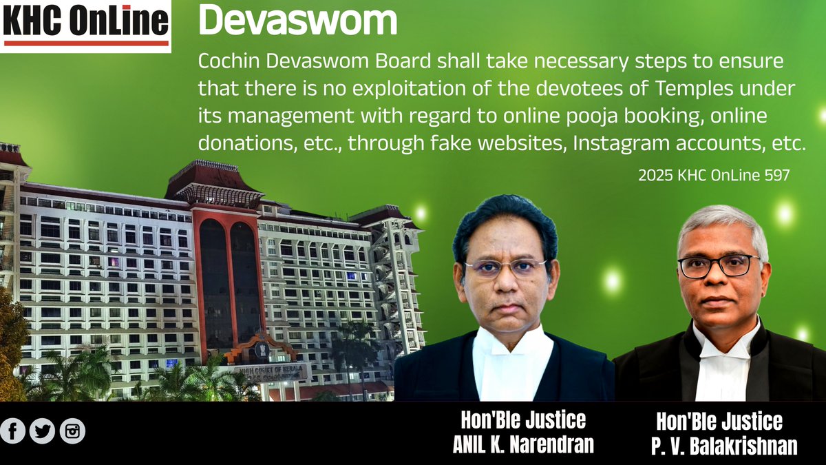 khconline1's tweet image. #Devaswom #CochinDevaswomBoard #DevoteeProtection #OnlinePoojaScam #TempleSecurity #DigitalFraud