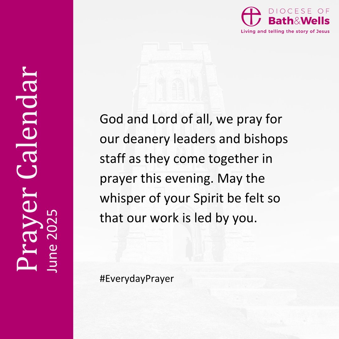 God and Lord of all, we pray for our deanery leaders and bishops staff as they come together in prayer this evening. May the whisper of your Spirit be felt so that our work is led by you.