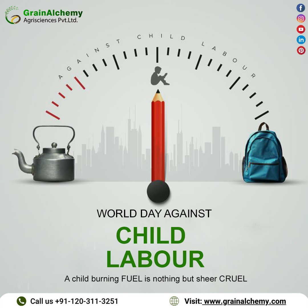 grainalchemy's tweet photo. 🛑 No child should trade dreams for labour.
This #WorldDayAgainstChildLabour, we stand for ethical sourcing and a future where every child gets to be just that — a child.

#WorldDayAgainstChildLabour #StopChildLabour #ProtectChildren #ChildRights #GrainAlchemy #बालश्रम #Iran https://t.co/tJwbJ4kbo3