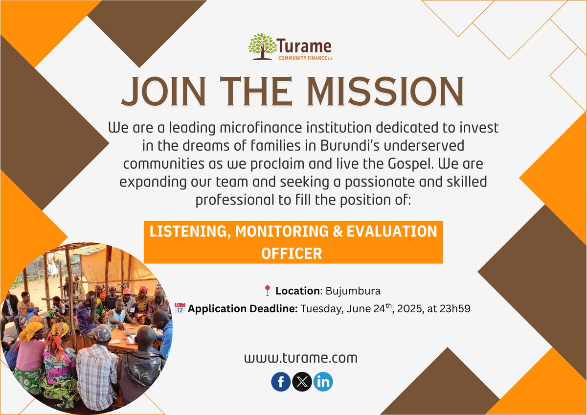 🌟 𝐉𝐨𝐢𝐧 𝐎𝐮𝐫 𝐌𝐢𝐬𝐬𝐢𝐨𝐧 𝐭𝐨 𝐓𝐫𝐚𝐧𝐬𝐟𝐨𝐫𝐦 𝐋𝐢𝐯𝐞𝐬!
turame.com/2025/06/12/joi…
#TurameCommunity #TCF #Jobopportunity