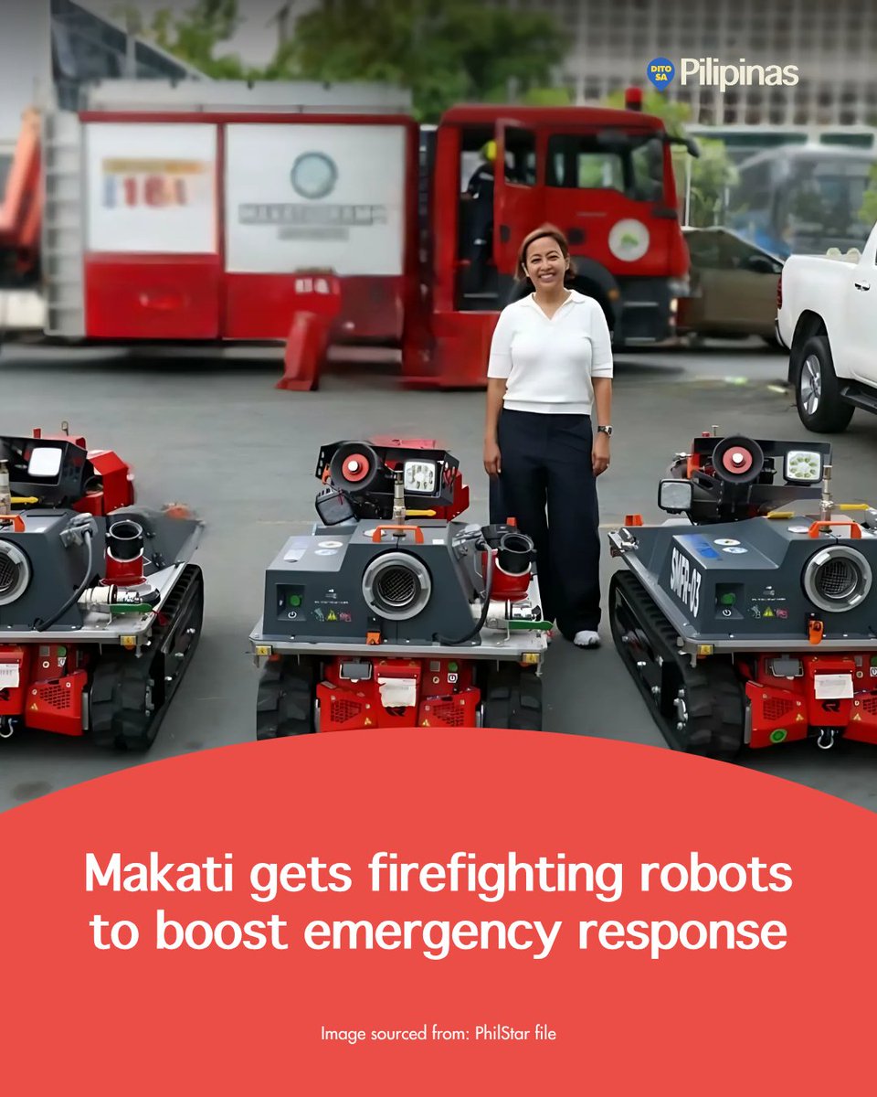 ditosapinas1's tweet image. Makati has acquired three firefighting robots to minimize casualties among firefighters during high-risk incidents, the city government announced yesterday.

FULL STORY: bit.ly/3SOHagd

#DitoSaPilipinas #RoboticsPH #Makati #RosenbauerRobot #FirefightingRobot #DSP