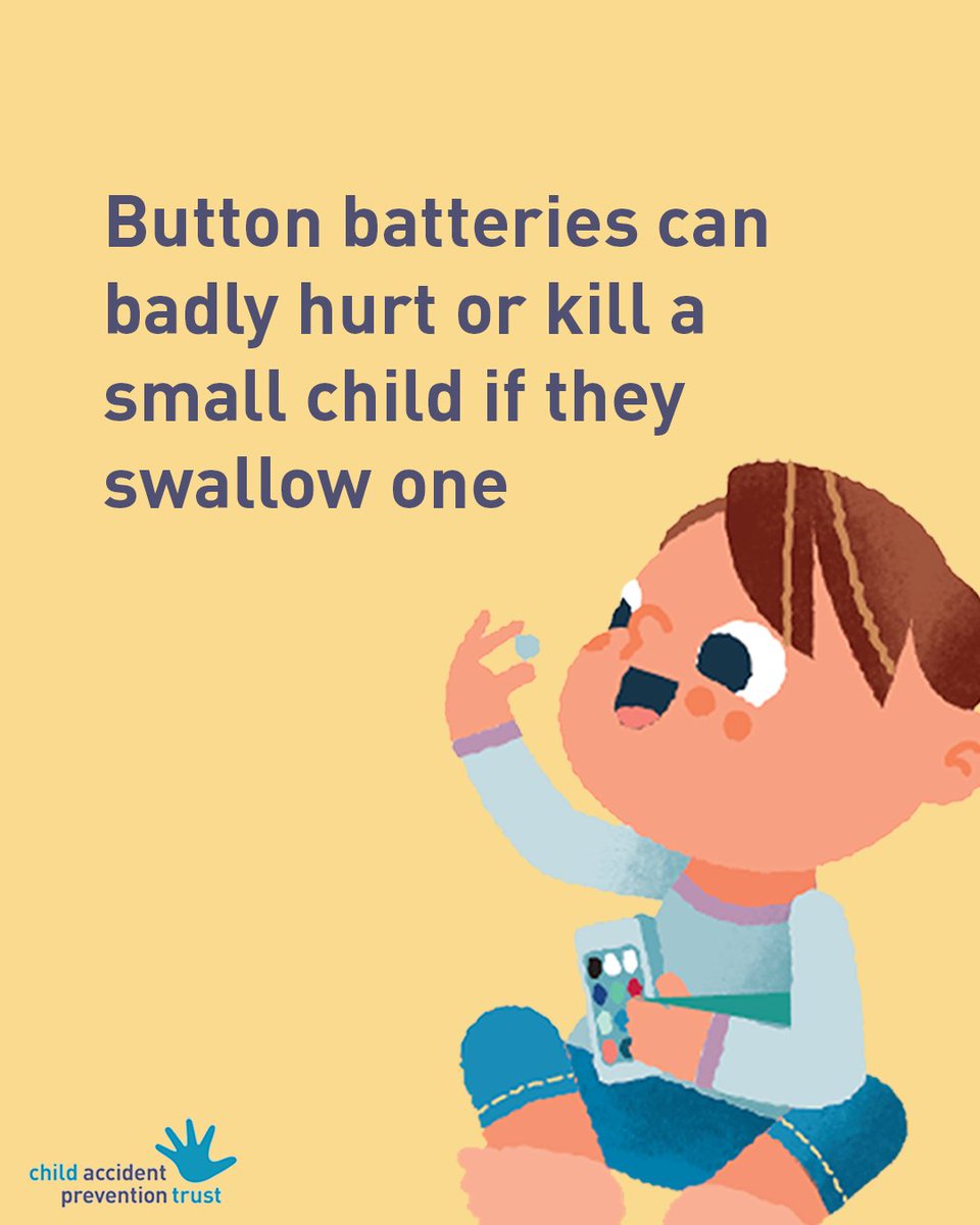 CAPTcharity's tweet image. ❓Where have you found button batteries in your home? Were you surprised how many you could find? Let us know.

#BeBatteryAware #ChildSafety #ButtonBatteryAwarenessDay