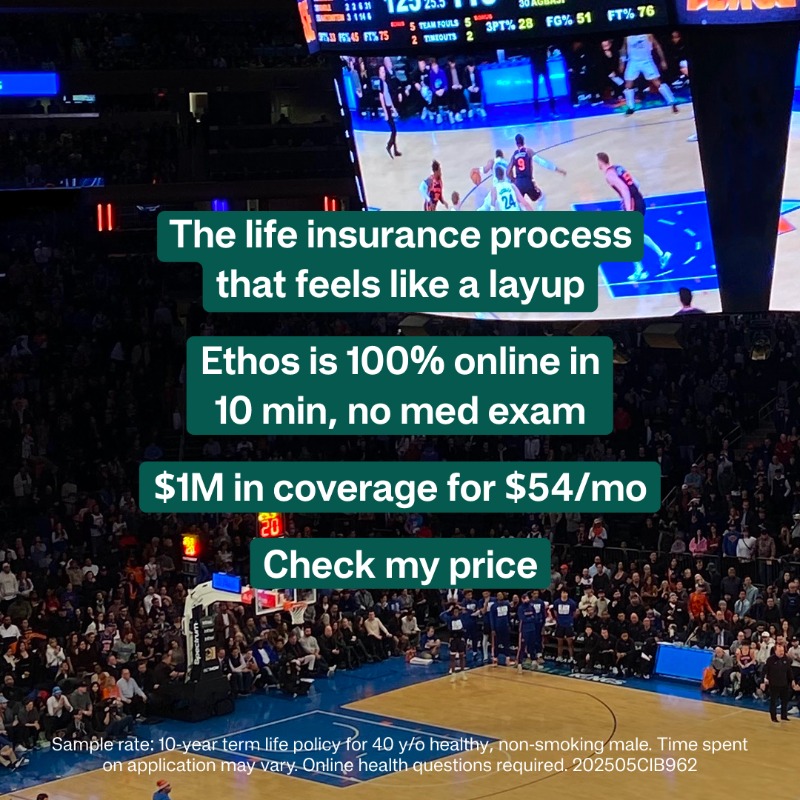 get_Ethos's tweet photo. Getting life insurance is really that easy.