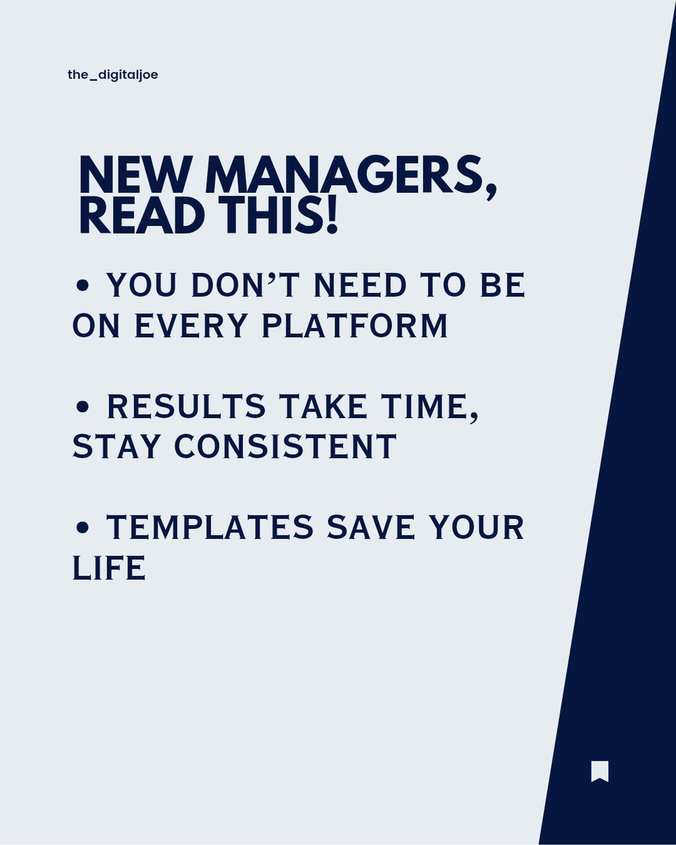 the_digitaljoe's tweet photo. Stepping into social media management can feel overwhelming at first,like you're supposed to be everywhere, post nonstop, and reinvent the wheel daily. Here’s the truth most won’t tell you:

You don’t need to master every platform. Pick one or two and make the best out of it. https://t.co/Va6dyly2tL