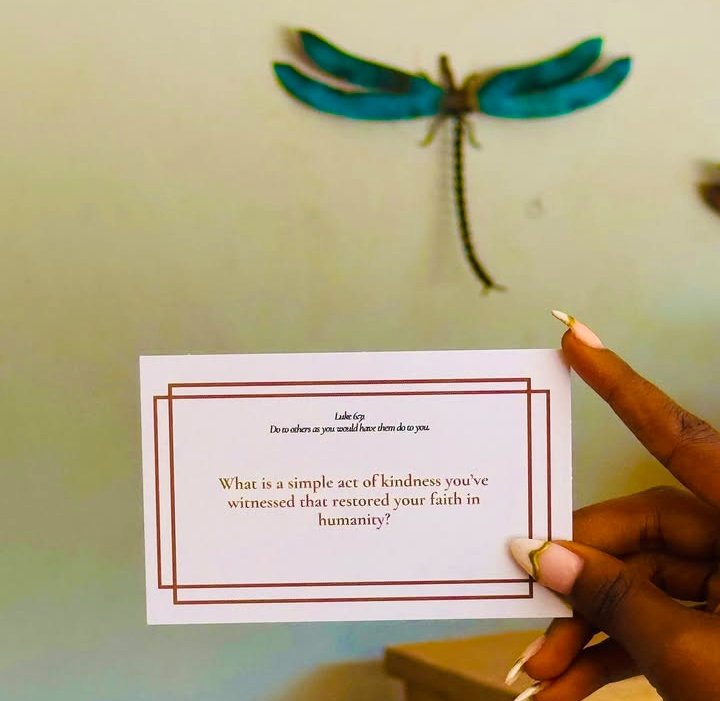One quiet act of kindness can echo for a lifetime. What's a moment that moved you?

Shop the Faith deck: perfect for bible study, devotionals, family nights or spiritual journaling.

canwetalk256.com or contact us on 0788445552