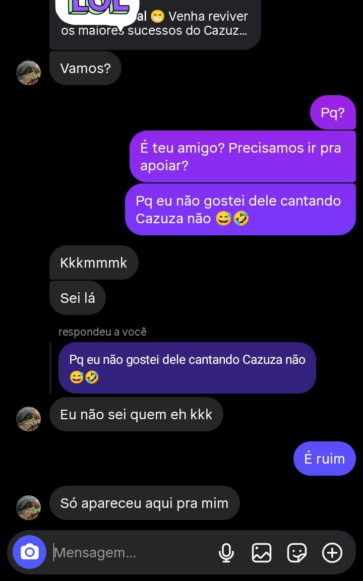 Mano! Eu caio em publi de #ComidaRuim, a Line em publi cult alternativo...
E assim a gente vai revezando qm toma a decisão errada da vez 😅
Ainda bem q dessa vez consegui desviar da tragédia a tempo 🤣