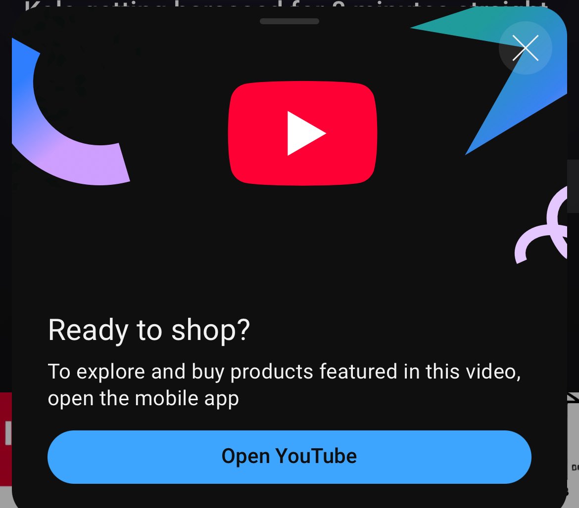 sopham14's tweet photo. why tf would i ever want to shop on YouTube? https://t.co/5j0nnDHMk2