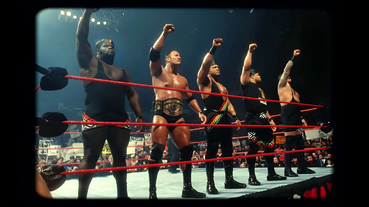 WWFWrestling1's tweet image. "We are the Nation of Domination!" ✊🏾  #WWF #WWE #MarkHenry #TheRock #Farooq #DLoBrown #Kama