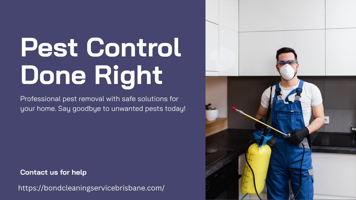 BondCleanSB's tweet photo. Pest control done RIGHT—no guesswork, no pests, no stress! ✅

Say goodbye to unwanted guests with safe, effective treatments.

📞 Call us- 0734852024 today for a pest-free tomorrow!
 
#PestControl #DoneRight #professionalcleaner #pestfreehome #Affordableprice https://t.co/4q96eKRm9l