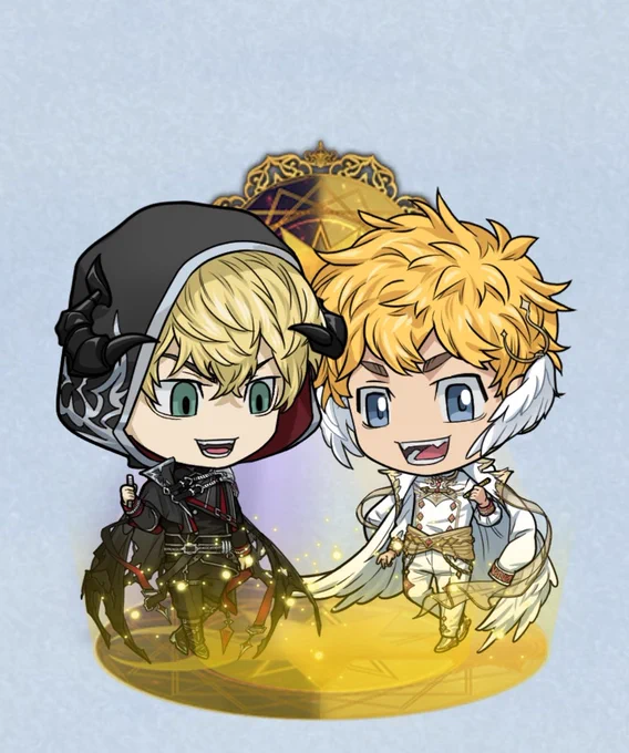 一緒に魔方陣描く仲良し